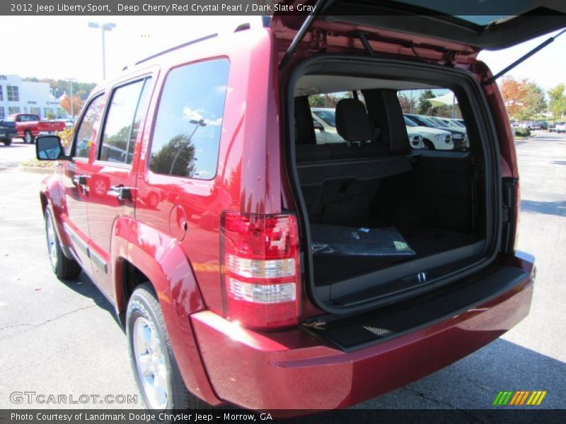 Deep Cherry Red Crystal Pearl / Dark Slate Gray 2012 Jeep Liberty Sport