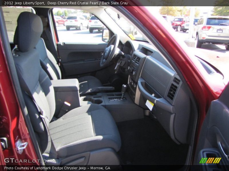 Deep Cherry Red Crystal Pearl / Dark Slate Gray 2012 Jeep Liberty Sport