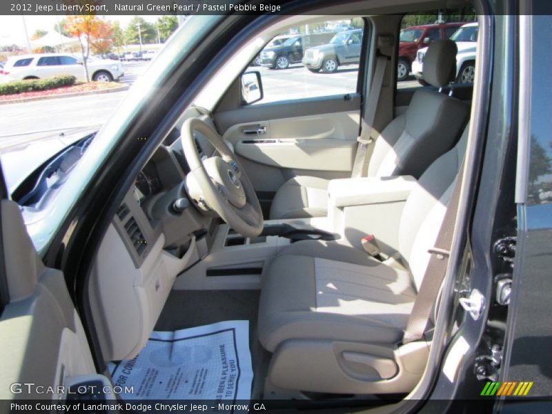Natural Green Pearl / Pastel Pebble Beige 2012 Jeep Liberty Sport