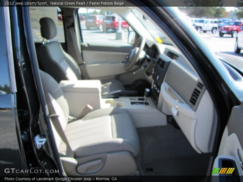 Natural Green Pearl / Pastel Pebble Beige 2012 Jeep Liberty Sport