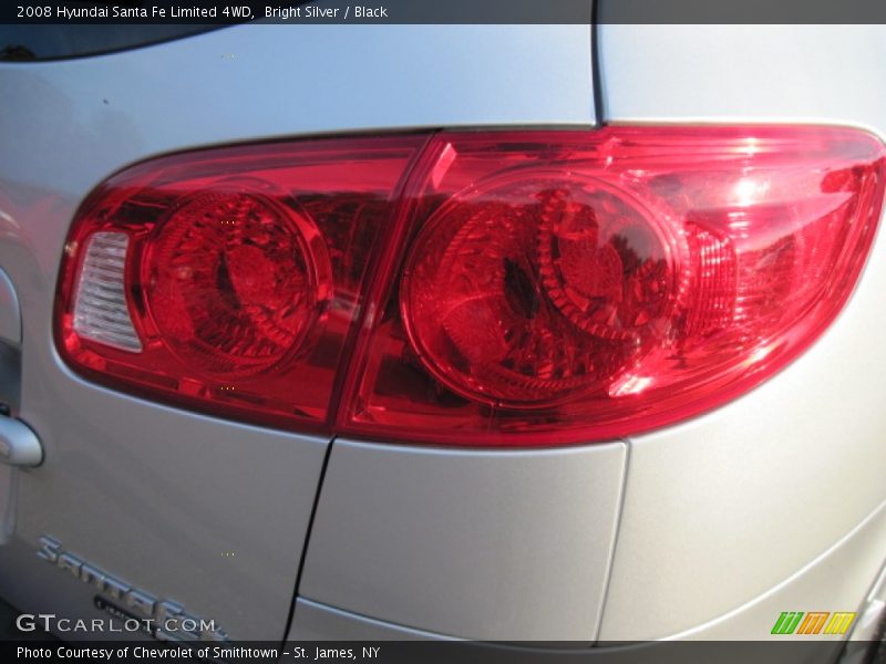 Bright Silver / Black 2008 Hyundai Santa Fe Limited 4WD