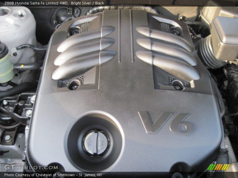 Bright Silver / Black 2008 Hyundai Santa Fe Limited 4WD
