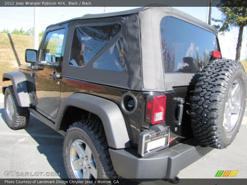 Black / Black 2012 Jeep Wrangler Rubicon 4X4