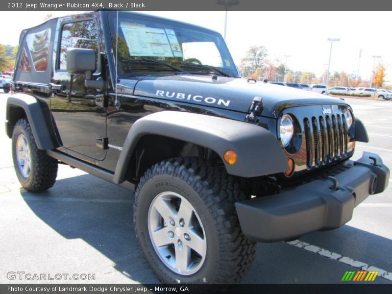 Black / Black 2012 Jeep Wrangler Rubicon 4X4