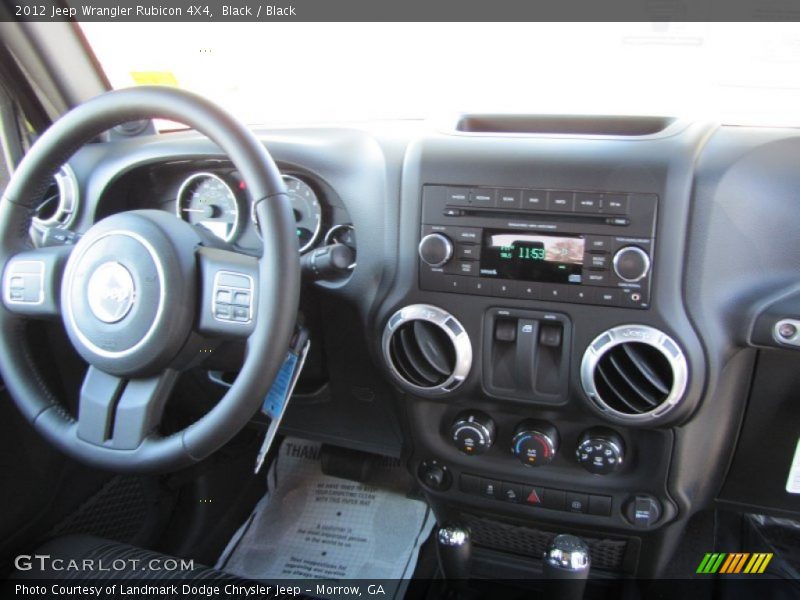 Black / Black 2012 Jeep Wrangler Rubicon 4X4