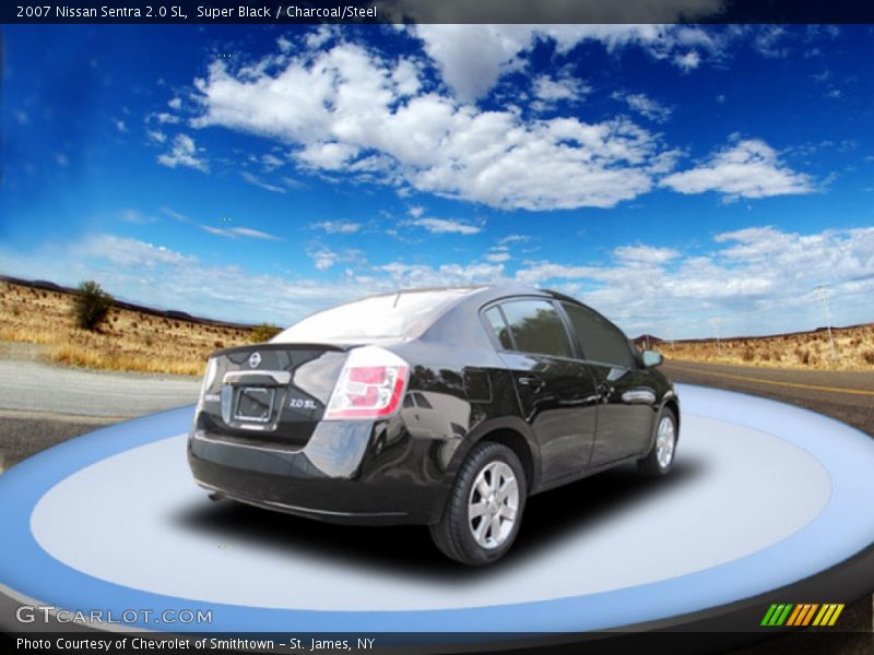 Super Black / Charcoal/Steel 2007 Nissan Sentra 2.0 SL