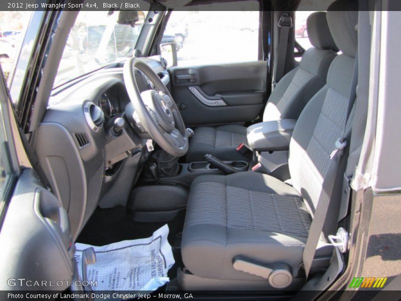 Black / Black 2012 Jeep Wrangler Sport 4x4