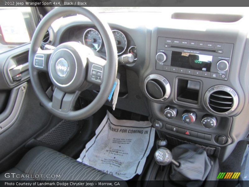 Black / Black 2012 Jeep Wrangler Sport 4x4