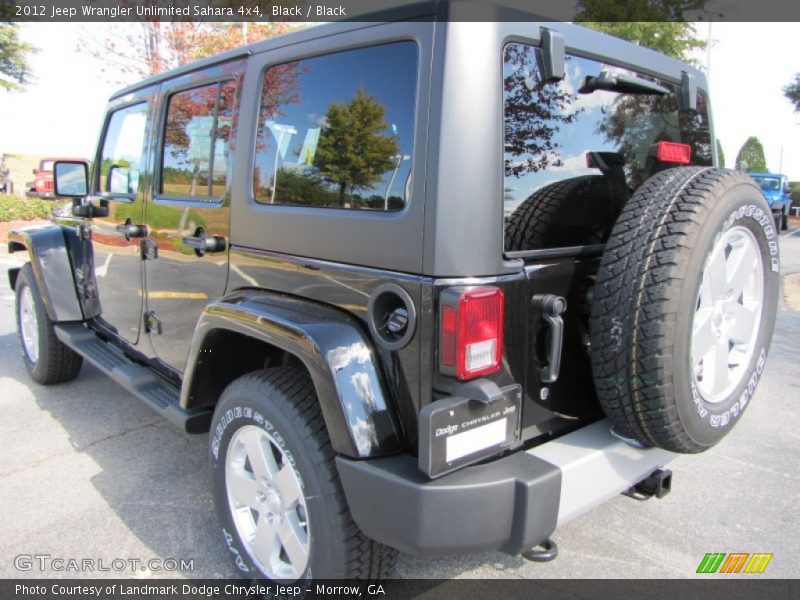 Black / Black 2012 Jeep Wrangler Unlimited Sahara 4x4