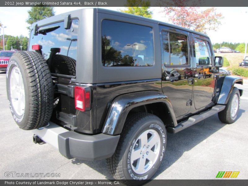 Black / Black 2012 Jeep Wrangler Unlimited Sahara 4x4