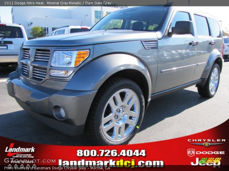 Mineral Gray Metallic / Dark Slate Gray 2011 Dodge Nitro Heat