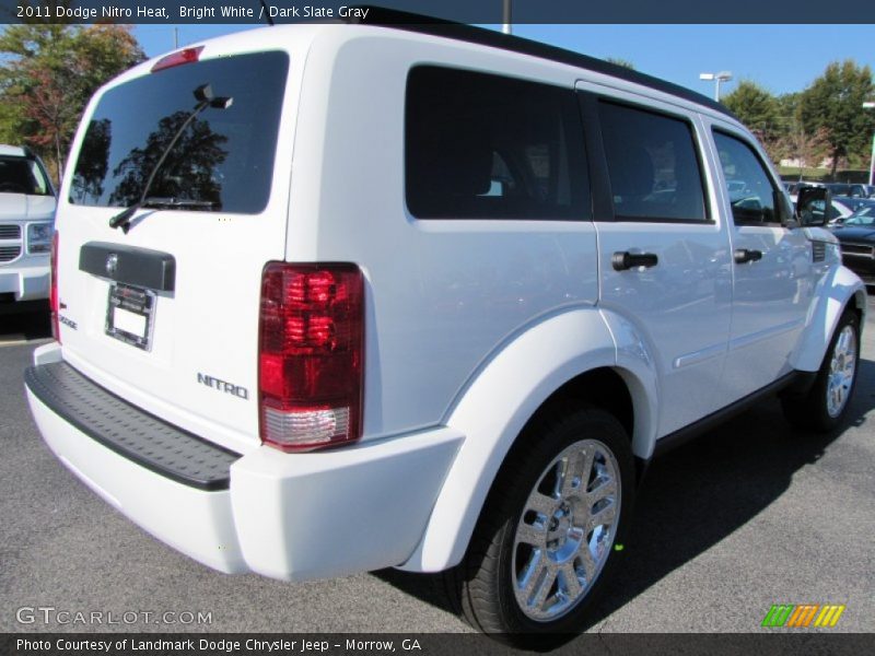 Bright White / Dark Slate Gray 2011 Dodge Nitro Heat