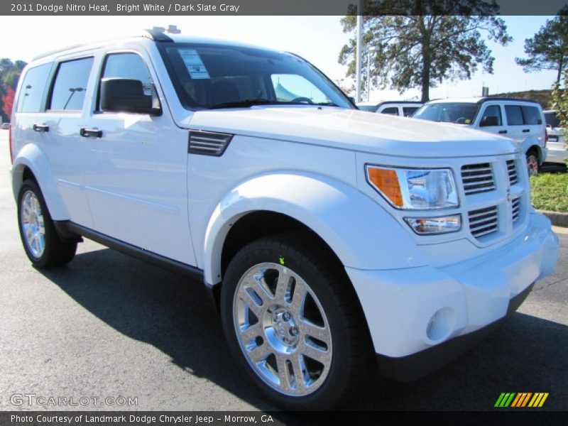 Bright White / Dark Slate Gray 2011 Dodge Nitro Heat