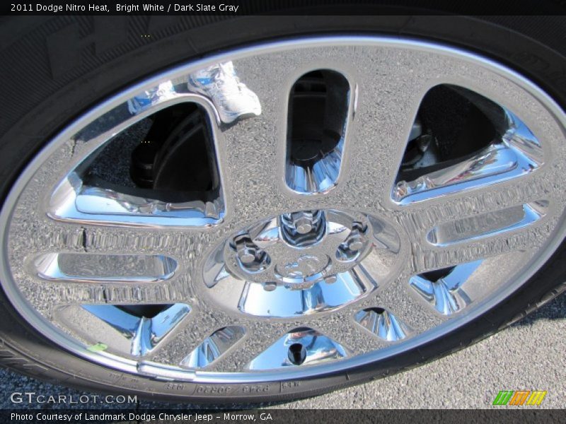 Bright White / Dark Slate Gray 2011 Dodge Nitro Heat