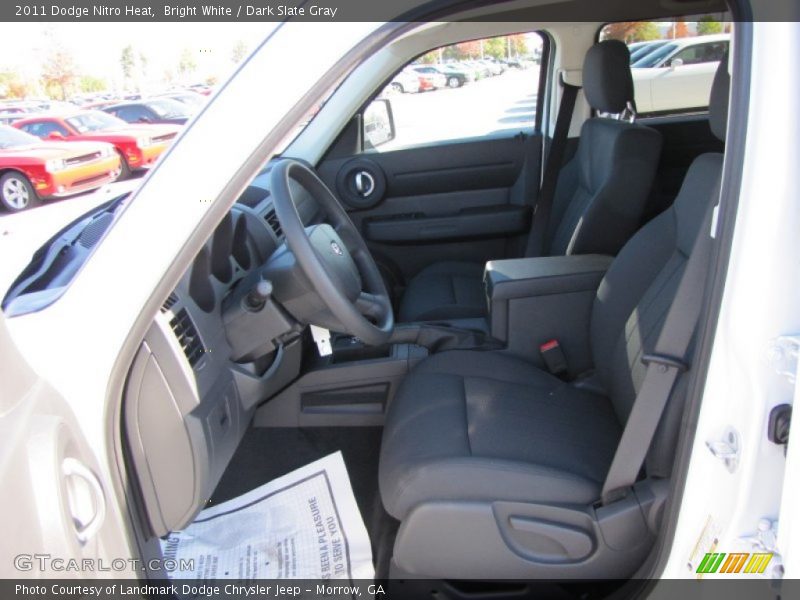 Bright White / Dark Slate Gray 2011 Dodge Nitro Heat