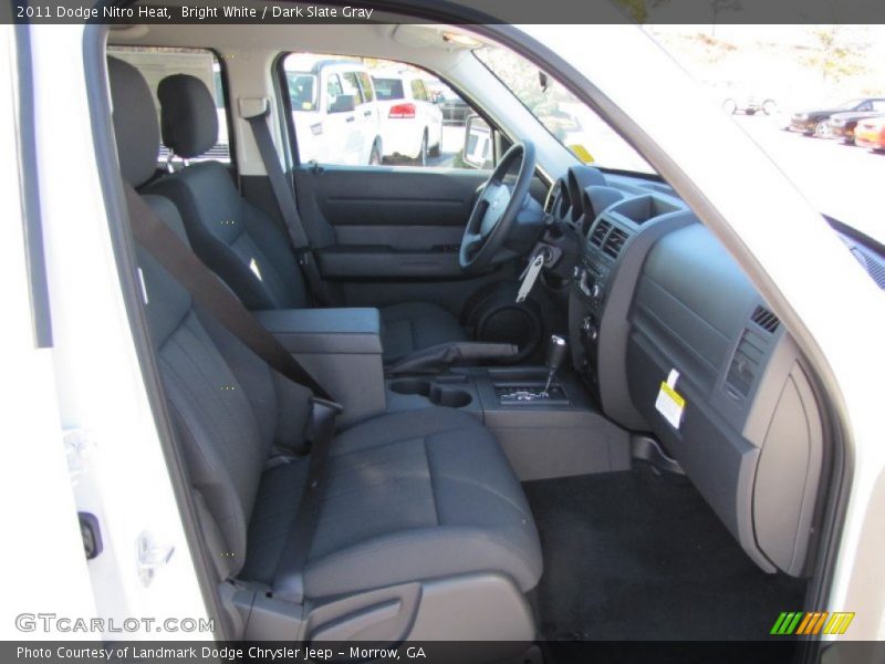 Bright White / Dark Slate Gray 2011 Dodge Nitro Heat