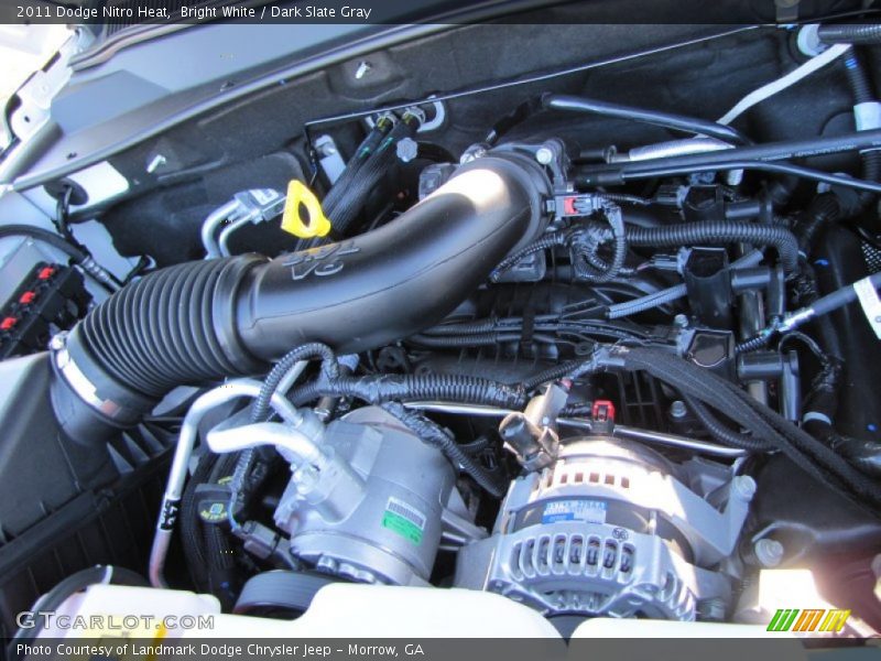 Bright White / Dark Slate Gray 2011 Dodge Nitro Heat
