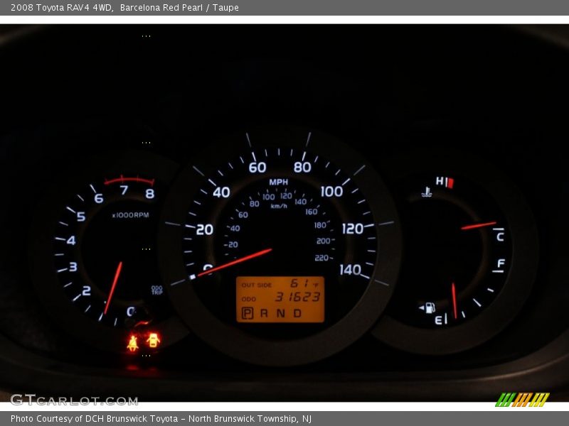 Barcelona Red Pearl / Taupe 2008 Toyota RAV4 4WD