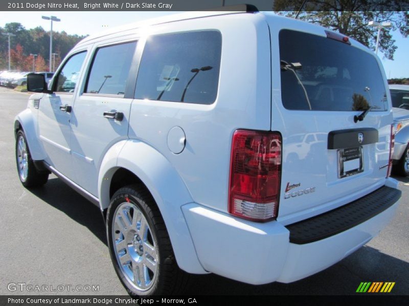 Bright White / Dark Slate Gray 2011 Dodge Nitro Heat
