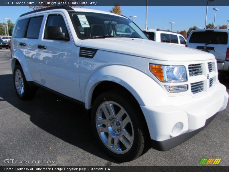 Bright White / Dark Slate Gray 2011 Dodge Nitro Heat