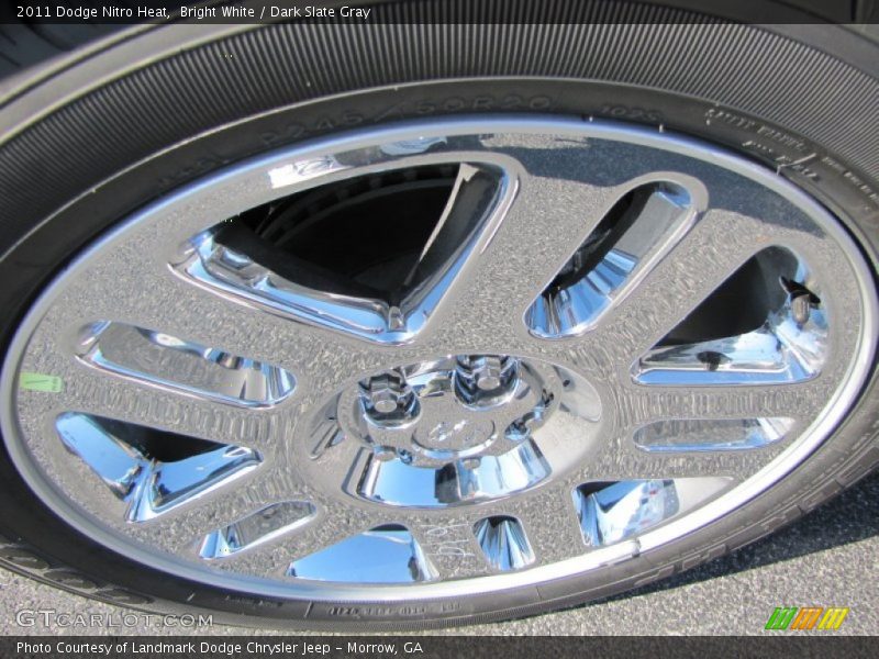 Bright White / Dark Slate Gray 2011 Dodge Nitro Heat
