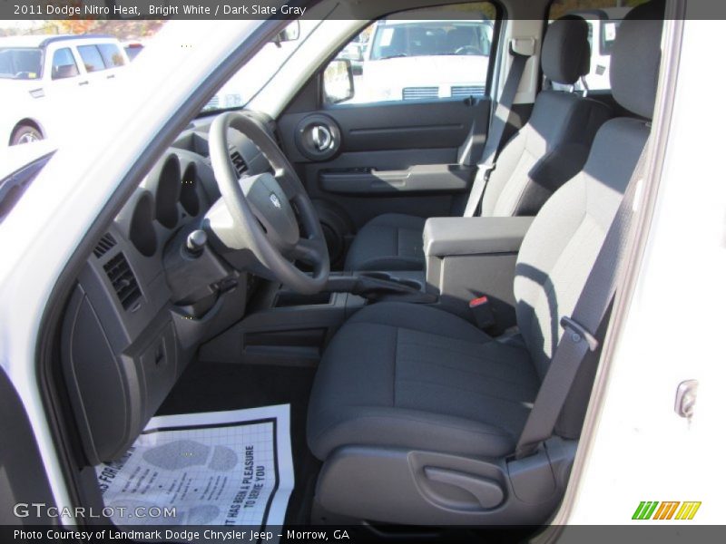 Bright White / Dark Slate Gray 2011 Dodge Nitro Heat