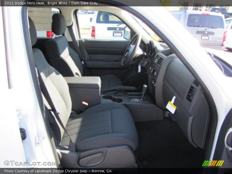 Bright White / Dark Slate Gray 2011 Dodge Nitro Heat