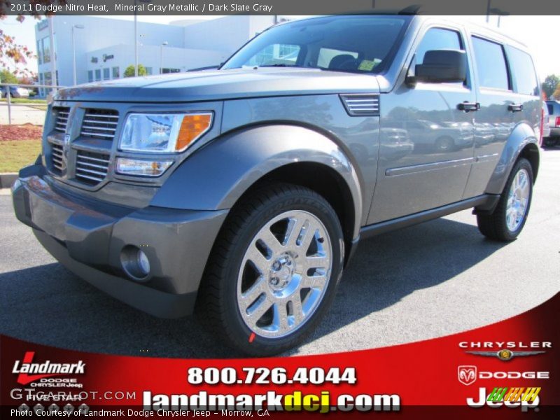 Mineral Gray Metallic / Dark Slate Gray 2011 Dodge Nitro Heat