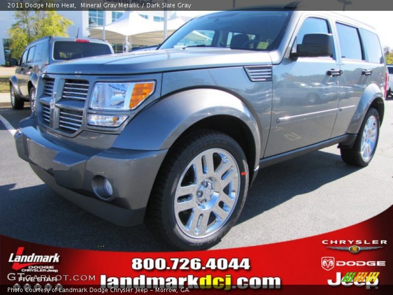 Mineral Gray Metallic / Dark Slate Gray 2011 Dodge Nitro Heat