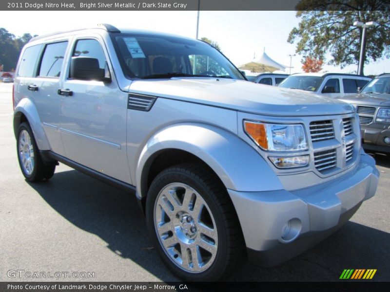 Bright Silver Metallic / Dark Slate Gray 2011 Dodge Nitro Heat