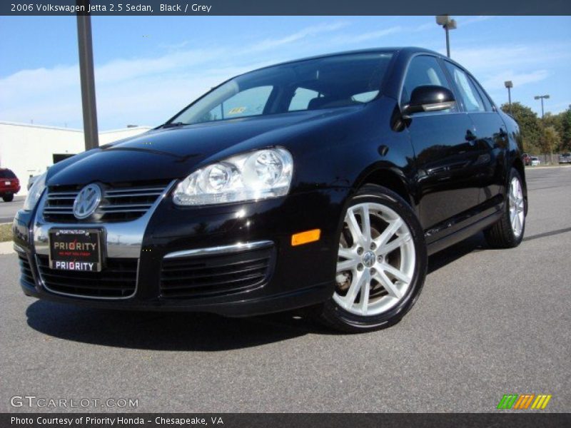 Black / Grey 2006 Volkswagen Jetta 2.5 Sedan