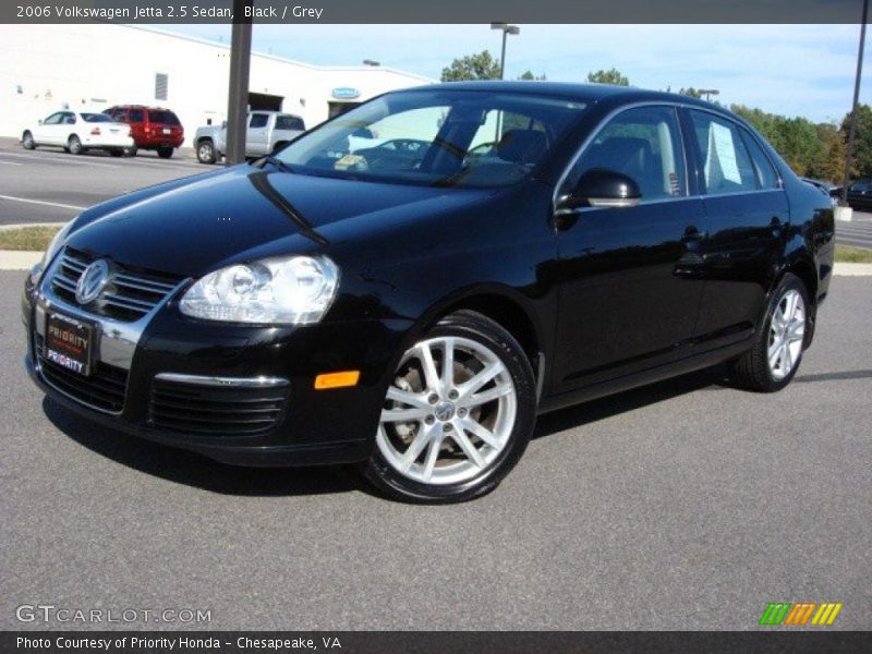 Black / Grey 2006 Volkswagen Jetta 2.5 Sedan