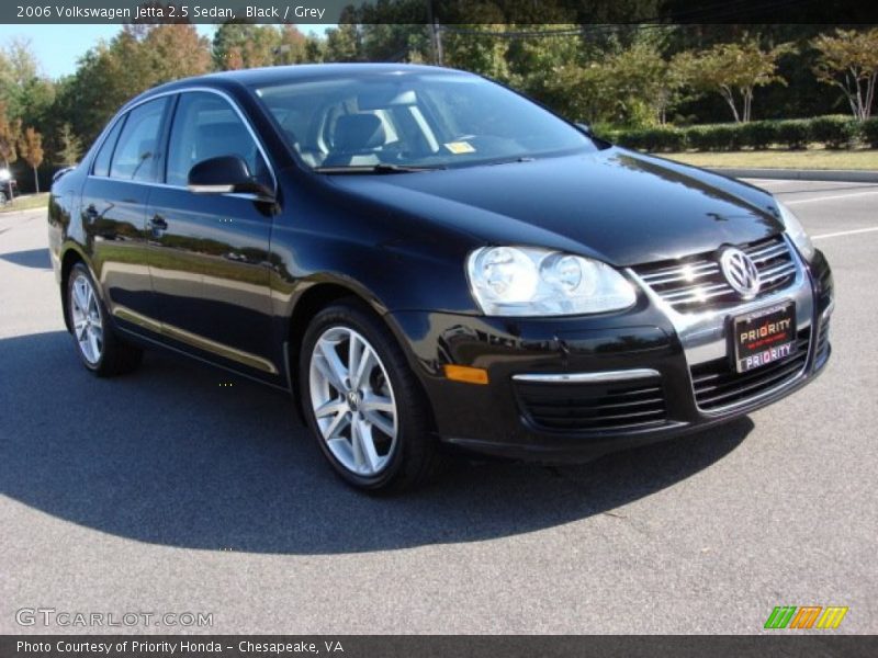 Black / Grey 2006 Volkswagen Jetta 2.5 Sedan