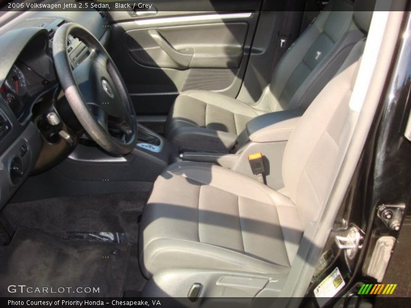 Black / Grey 2006 Volkswagen Jetta 2.5 Sedan