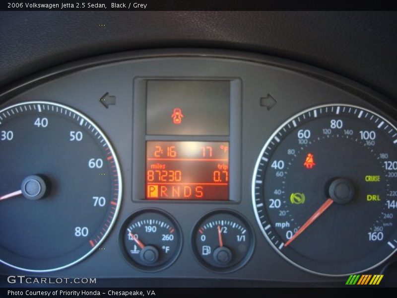 Black / Grey 2006 Volkswagen Jetta 2.5 Sedan