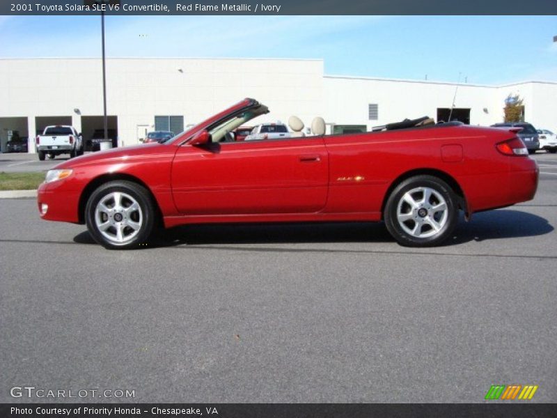  2001 Solara SLE V6 Convertible Red Flame Metallic