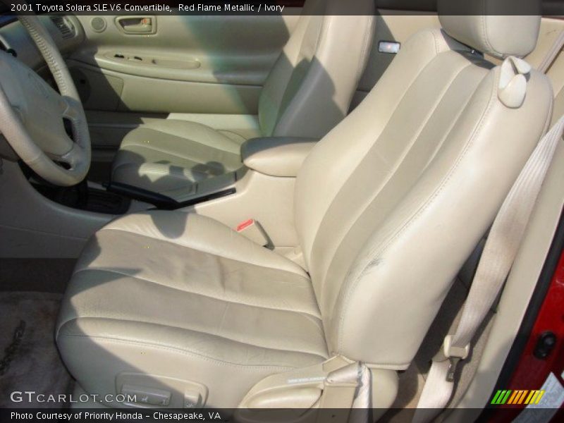 Red Flame Metallic / Ivory 2001 Toyota Solara SLE V6 Convertible