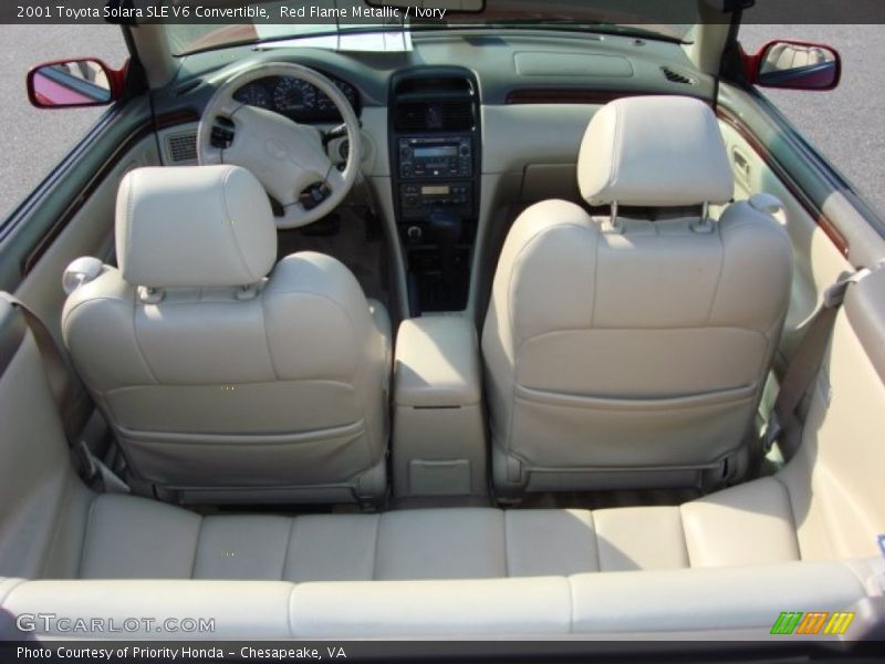 Red Flame Metallic / Ivory 2001 Toyota Solara SLE V6 Convertible