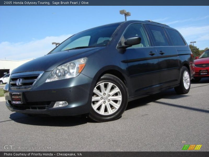 Sage Brush Pearl / Olive 2005 Honda Odyssey Touring