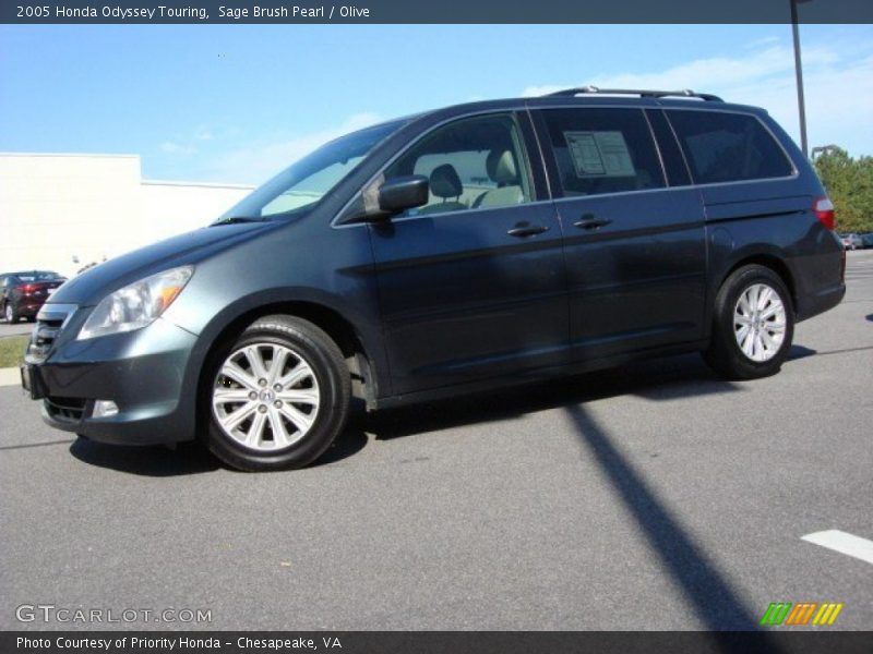 Sage Brush Pearl / Olive 2005 Honda Odyssey Touring
