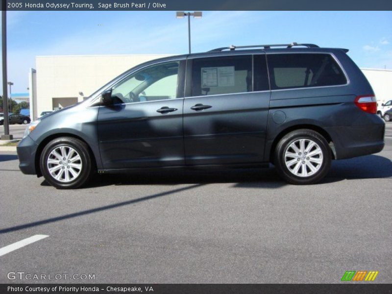 Sage Brush Pearl / Olive 2005 Honda Odyssey Touring