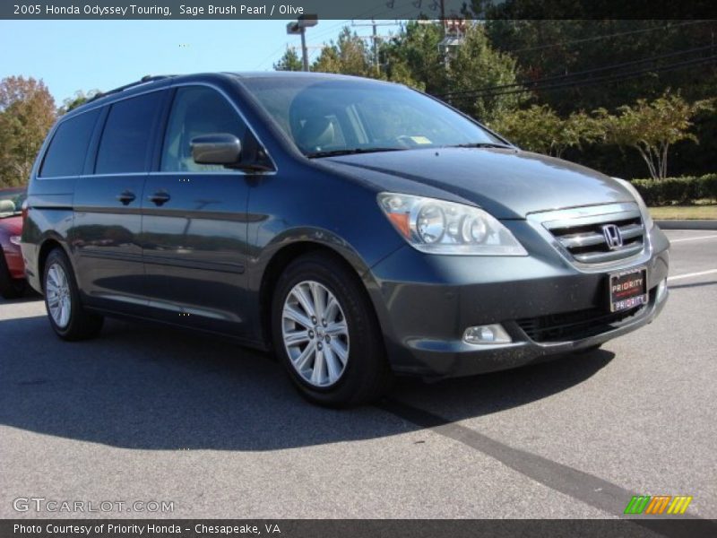 Sage Brush Pearl / Olive 2005 Honda Odyssey Touring