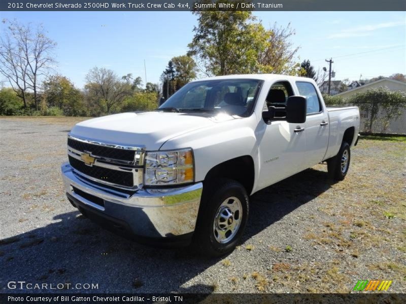 Summit White / Dark Titanium 2012 Chevrolet Silverado 2500HD Work Truck Crew Cab 4x4
