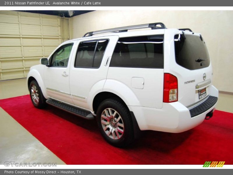 Avalanche White / Cafe Latte 2011 Nissan Pathfinder LE