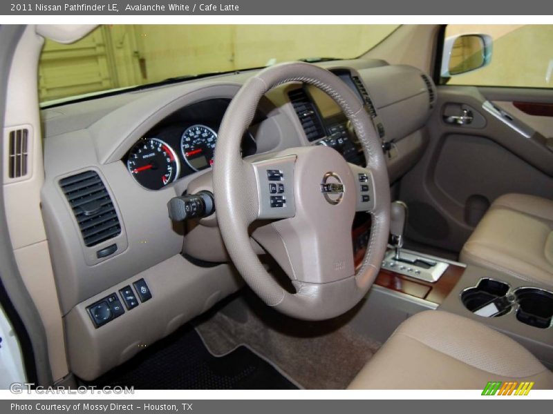 Avalanche White / Cafe Latte 2011 Nissan Pathfinder LE
