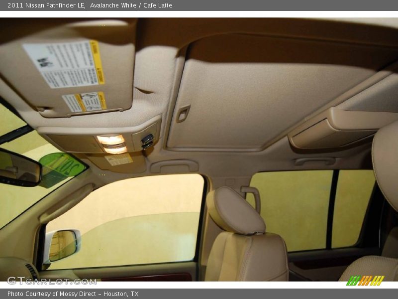 Avalanche White / Cafe Latte 2011 Nissan Pathfinder LE