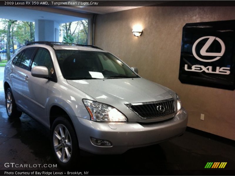 Tungsten Pearl / Light Gray 2009 Lexus RX 350 AWD