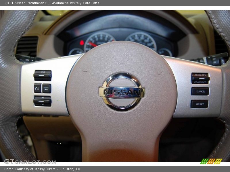 Avalanche White / Cafe Latte 2011 Nissan Pathfinder LE