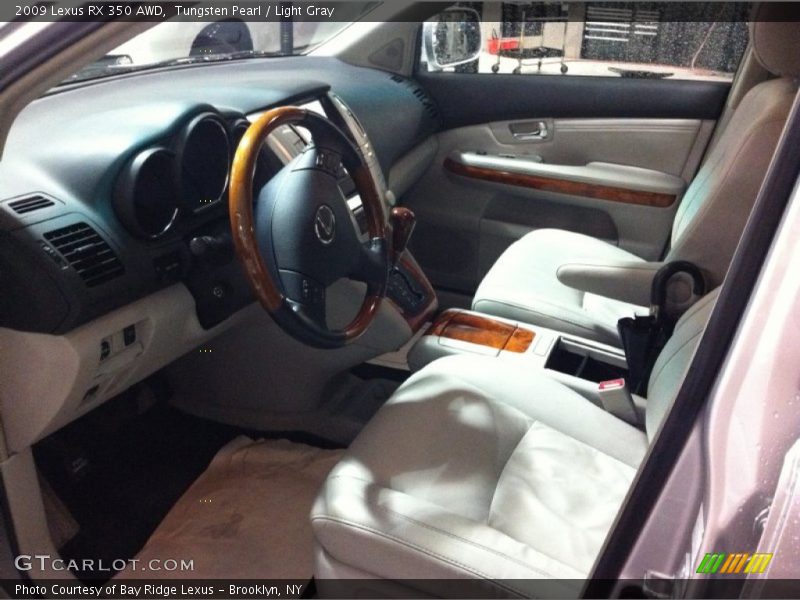 Tungsten Pearl / Light Gray 2009 Lexus RX 350 AWD