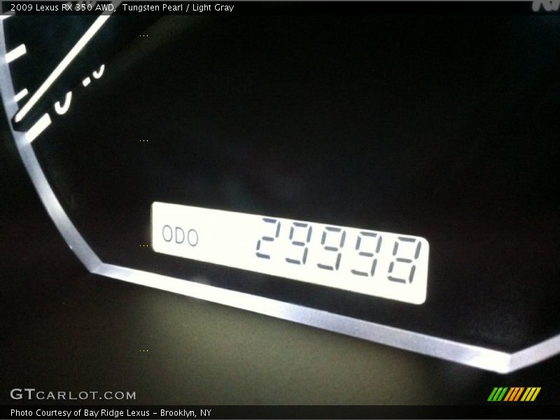 Tungsten Pearl / Light Gray 2009 Lexus RX 350 AWD